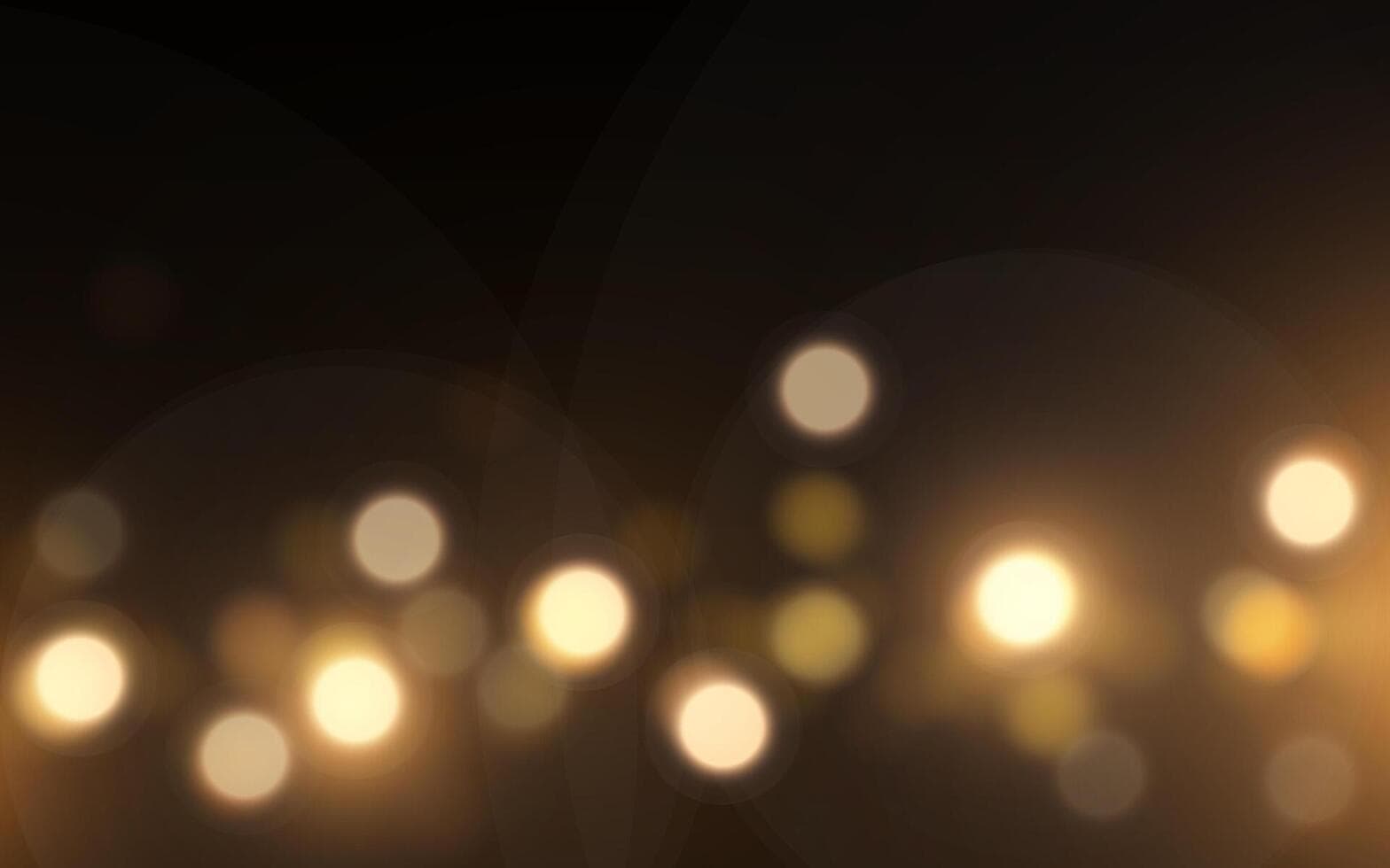 Warm bokeh lights out of focus
